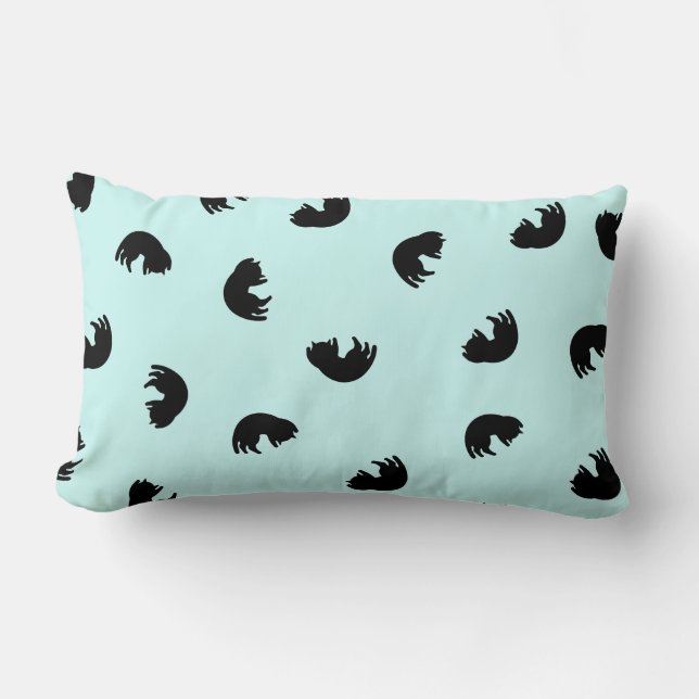 CUTE Cat Pattern Lumbar Pillow (Front)