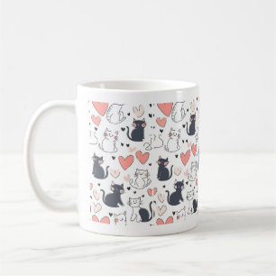 Cute Cat Pattern Mug