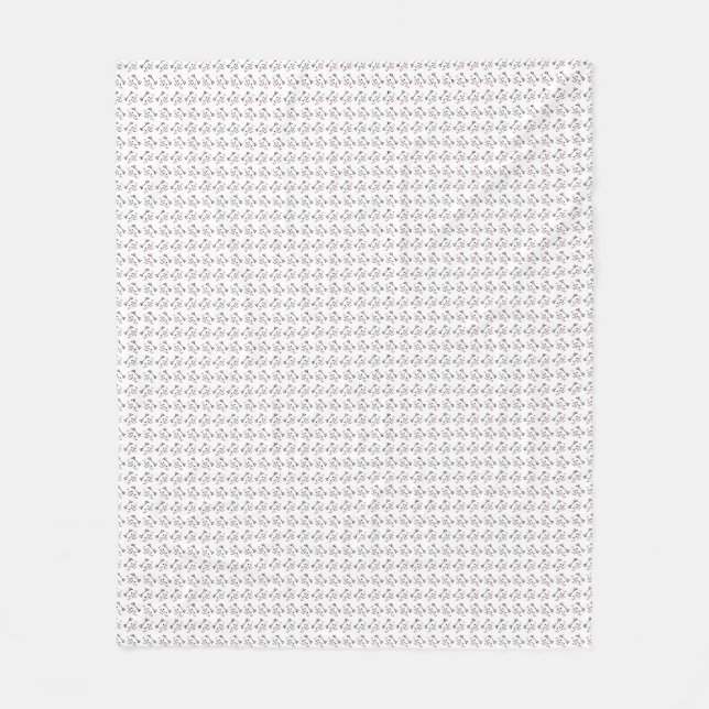 Cute Cat Pattern Seamless Background Fleece Blanket (Front)