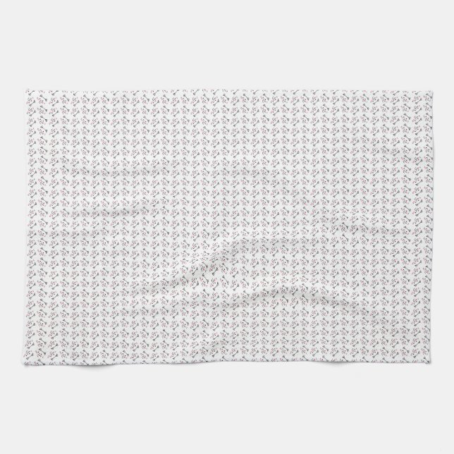 Cute Cat Pattern Seamless Background Kitchen Towel (Horizontal)