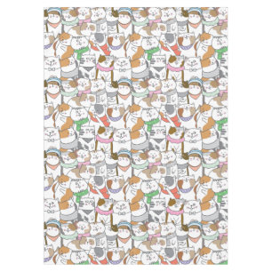 Cute Cat Pattern Tablecloth