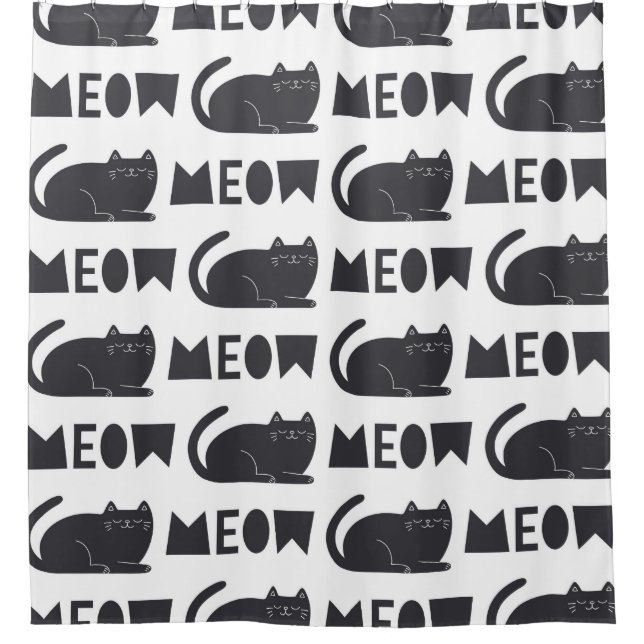 cute cat pattern. Vintage illustration (Front)