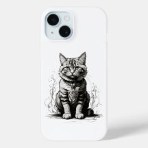 Cute Cat Pencil Sketch