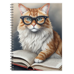 Cute Cat Personal Reading Log Journal