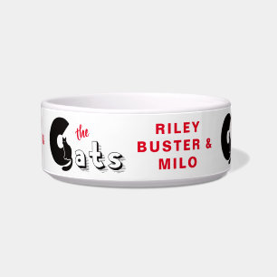 Cute Cat Personalized Bowl