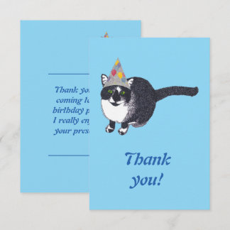 Cute Cat Personalized Thank you Cards