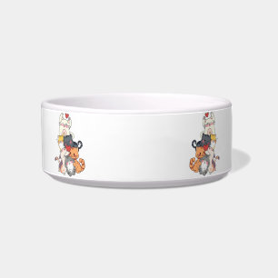 Cute Cat Pile of Love – Adorable Kittens Hugging Bowl