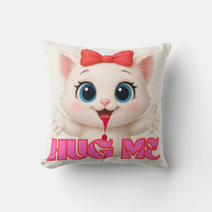 Cute Cat Pillow – Kawaii Kitty Home Decor Design