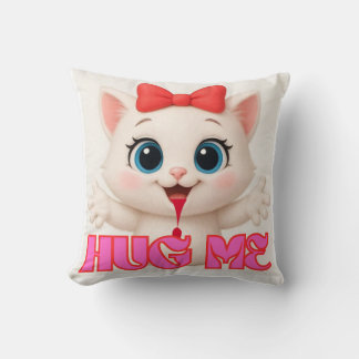 Cute Cat Pillow – Kawaii Kitty Home Decor Design