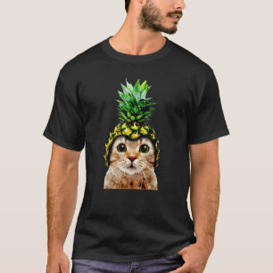 Cute Cat Pineapple Helmet Dad dy Mom my Boy Girl T-Shirt