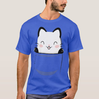 Cute cat pocket funny feline beautiful  T-Shirt