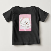 Cute Cat Print Baby T-Shirt