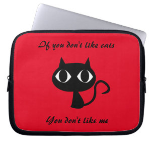 cute Cat Quoted Laptop Sleeve