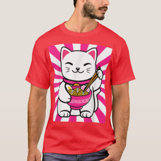 Cute Cat Ramen Anime Kawaii Teen gift teens T-Shirt