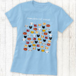 Cute Cat Rescue Personalized T-Shirt<br><div class="desc">A fun pattern of lots of adorable little kitty cats.  Change the name of the animal rescue organization to customize.  Original art by Nic Squirrell.</div>