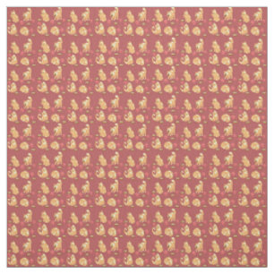 Cute Cat Seamless Pattern Fabric