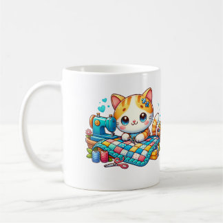 Cute Cat Sewings The Quilt Coffee Mug