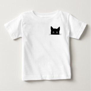 Cute Cat Shirt, Cat Hiding in Pocket Shirt
