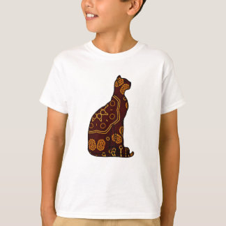 Cute cat sitting looking up T-Shirt