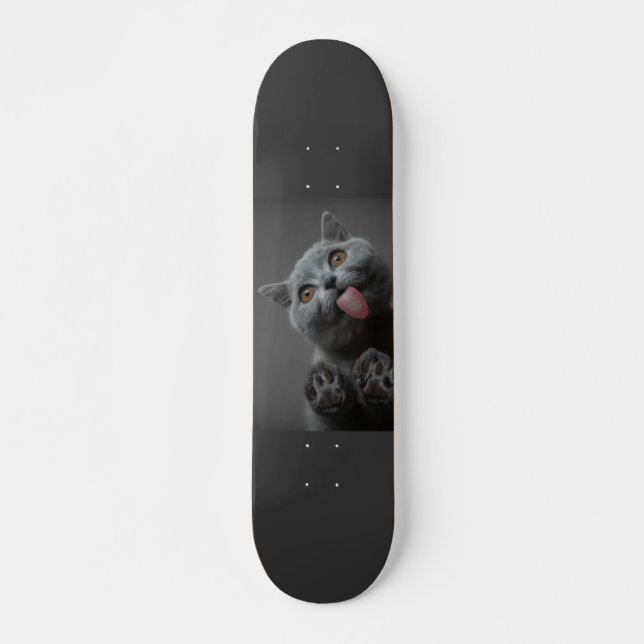 Cute Cat Skateboard (Front)
