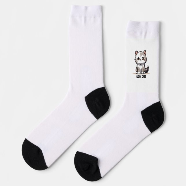 Cute Cat Socks (Left)
