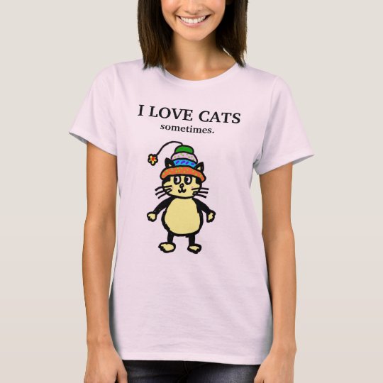 Cute cat - "sometimes" T-shirt #1