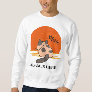 CUTE CAT SPORT CUSTOMIZE PERSONALIZED NAME  SWEATSHIRT