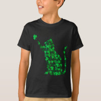 Cute cat st patricks day clover lucky cat mom