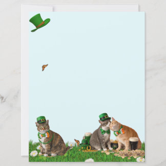 Cute Cat St Patrick's Day Stationery