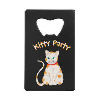Cute Cat Stainless Steel Bottle Opener Credit Card Bottle Opener