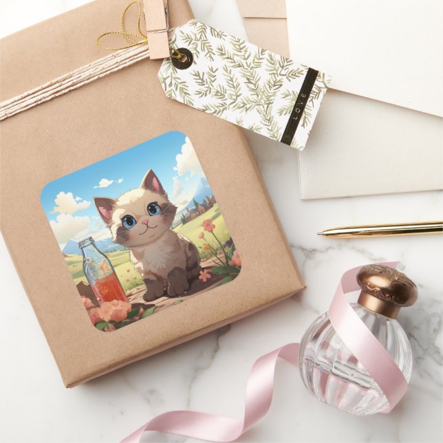 Cute cat sticker (Gifting)