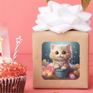 Cute cat sticker