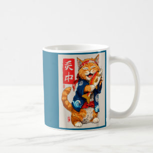 Cute Cat Sushi Japanese Food Anime Graphic Tees Me Coffee Mug