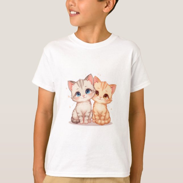Cute Cat T-Shirt (Devant)