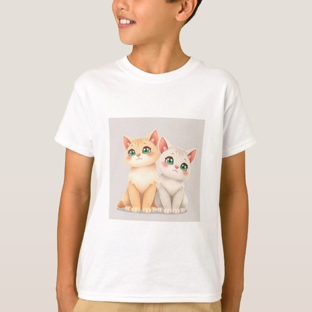 Cute Cat T-Shirt (Devant)