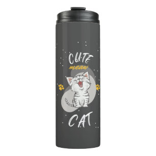 CUTE CAT THERMAL TUMBLER