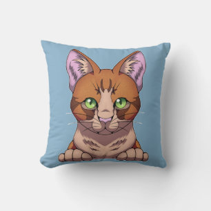 Cute Cat Throw Pillow