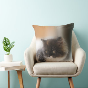 Cute Cat Throw Pillow