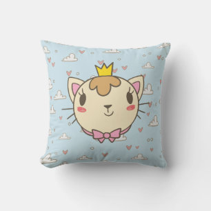 Cute Cat Throw Pillow