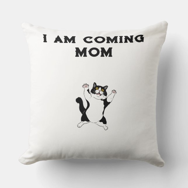 cute cat throw pillow (Front)