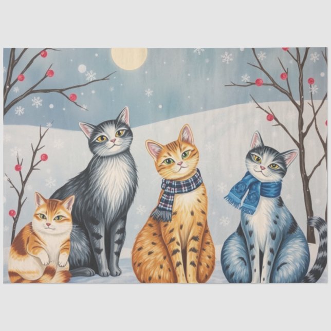 Cute Cat Tissue Paper (Front)