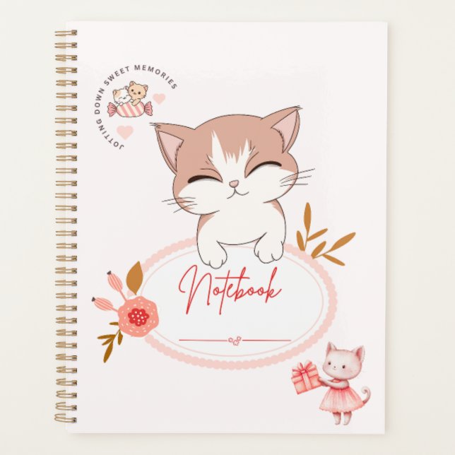 Cute cat to do with note books  (Devant)