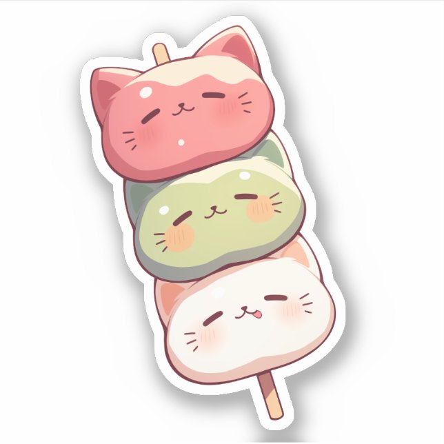 Cute Cat Tri-colour Dango (Front)