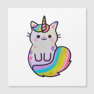 Cute cat unicorn rainbow