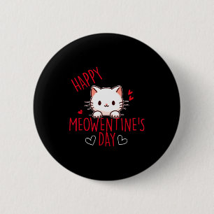 Cute cat valentine's day love for girls kitty quot 2 inch round button
