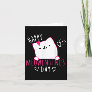 Cute Cat Valentines Day Shirt For Girls Kitty Quot Card