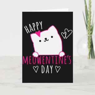Cute Cat Valentines Day Shirt For Girls Kitty Quot Card