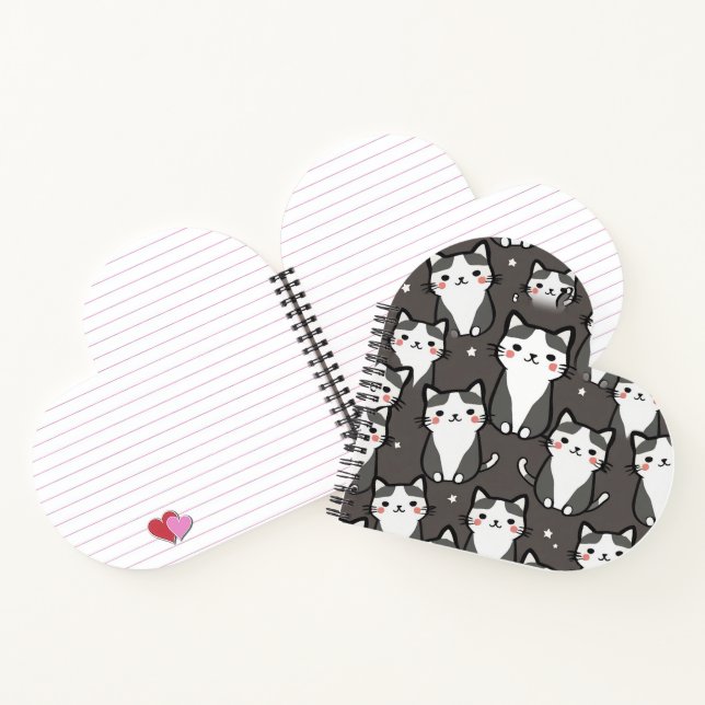 Cute Cat Vibes Notebook (Inside)