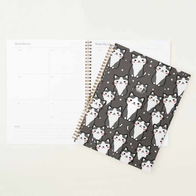 Cute Cat Vibes Planner (Display)