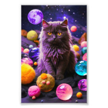 Cute Cat Wall Art Decor